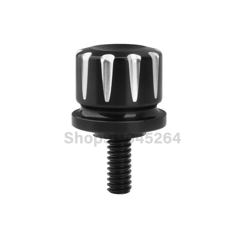 Motorcycle Black Seat Bolt Tab Screw For Harley Touring Road King Street Glide Softail Dyna Sportster XL Street Bob 96-19