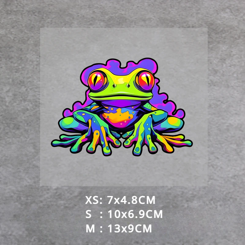 Frog Motorcycle Stickers Motorbike Fuel Tank Front Cowl Side Panels Helmet Decoration Auto Window Bumper Cartoon Vinyl Decals