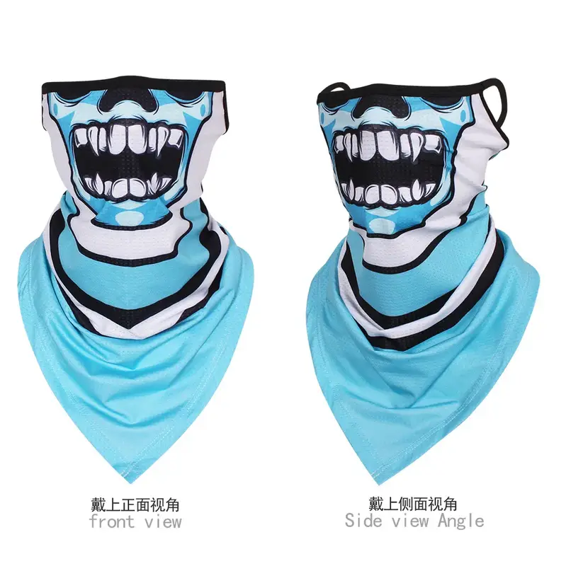 Multi-function Motorcycle Face Scarf Skull Masks Cycling Neck Gaiter Cover Mesh Tube Sport Sunscreen Men Women Bandana Balaclava - Image 23