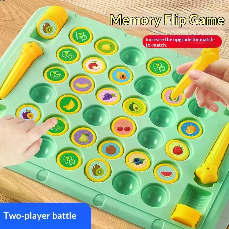 2-4 Player Flip Chess Memory Game Board Games Double Player Battle Puzzle Toy Kid Concentration