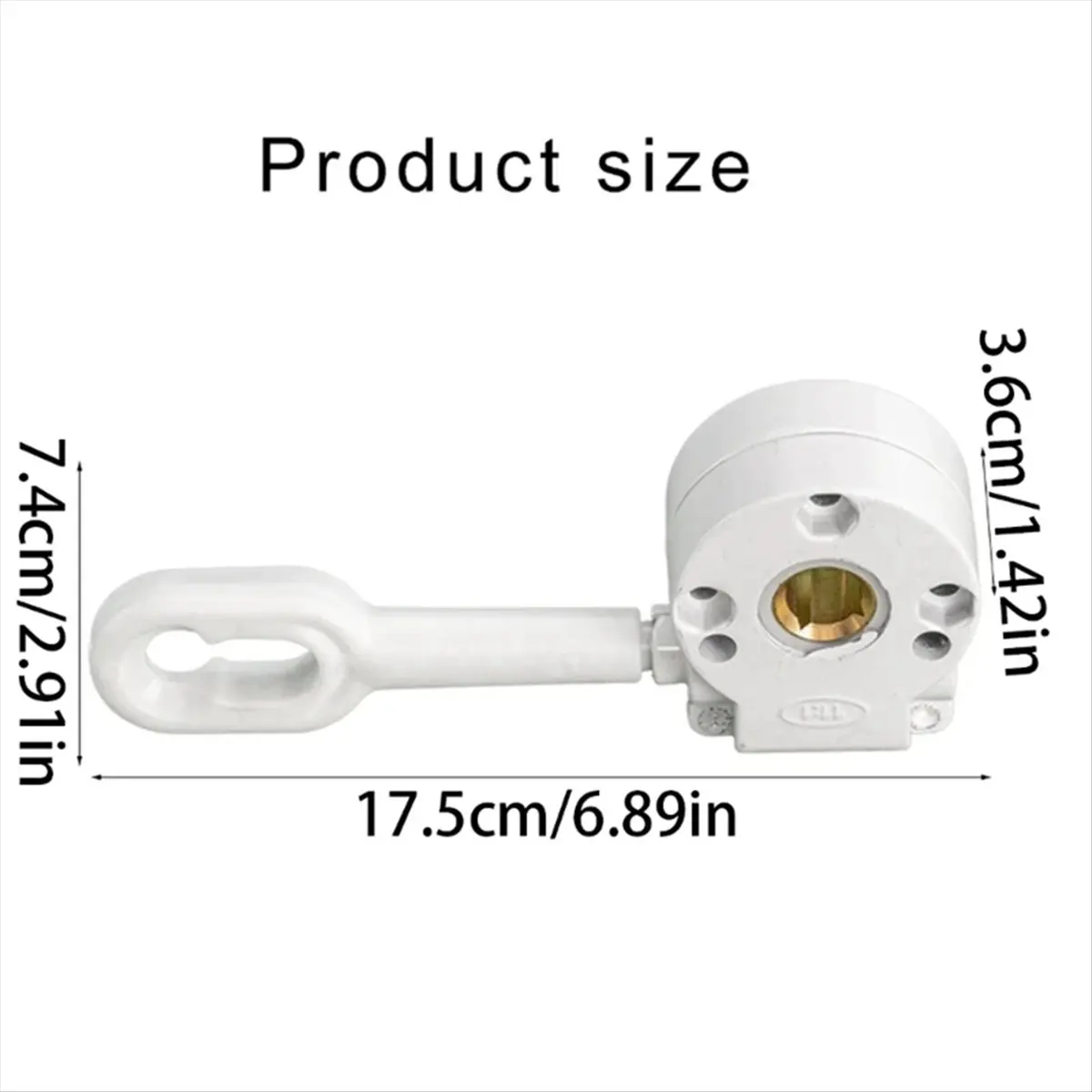 ABLG & Retractable Awning Manual Gear Mechanism Retractable Awning Hand Crank Gear Assembly Portable Aluminum Alloy Apare A