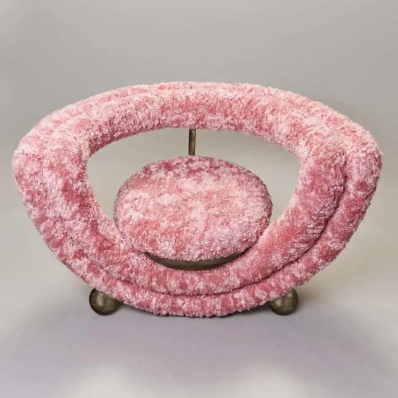 

Luxury Pink Living Room Chairs Balcony Accent Reading Modern Aesthetic Chairs Girl Designer Cadeiras De Sala De Estar Furniture