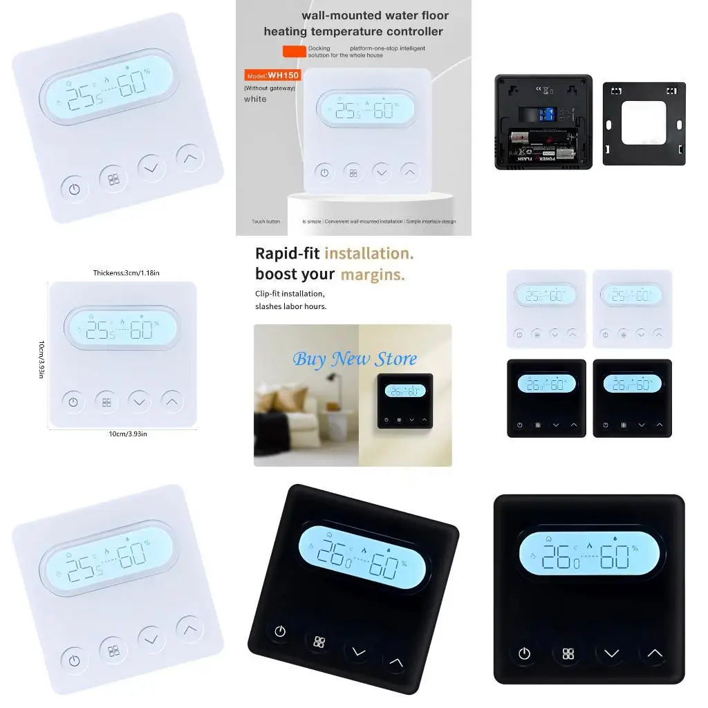 

20CE Energy Efficient Programmable Thermostat for Centralized Home Heating Management