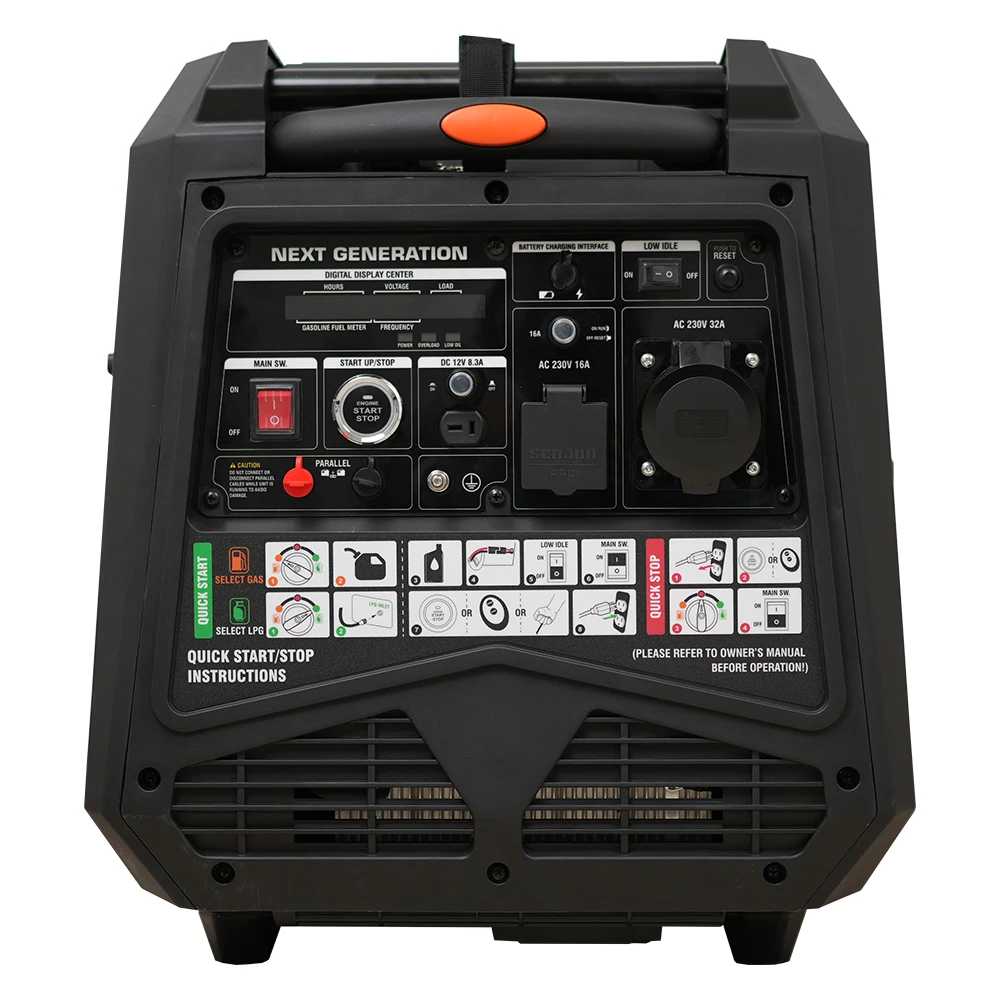 Dual Fuel Inverter Generator LPG 230V 240V  50HZ 60HZ 6.5KW  Compatible  Ultra-Quiet Portable Power for Camping Backup