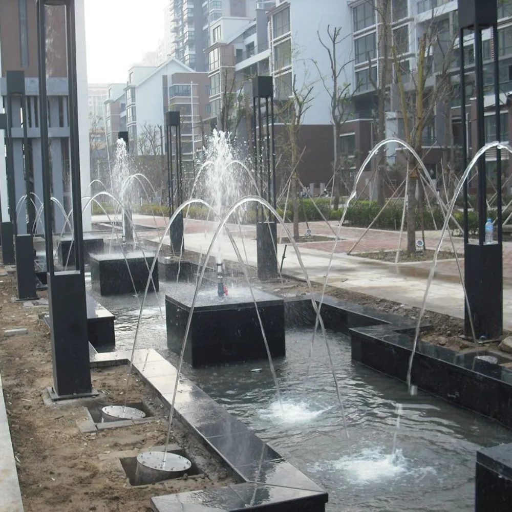 Wave light jumping fountain nozzle custom interactive induction pearl jumping fountain music fountain design