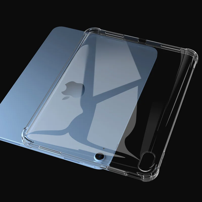 Funda de silicona a prueba de golpes para iPad, cubierta transparente y Flexible para Apple iPad 10 2022, 10. ª generación, 9 pulgadas, 2022