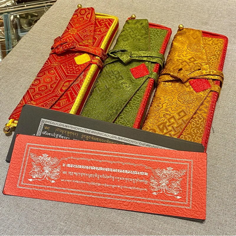 Thicken Nepal Scripture Bag Home Buddhist Hall Desktop Scripture Storage Bag Cover Cloth