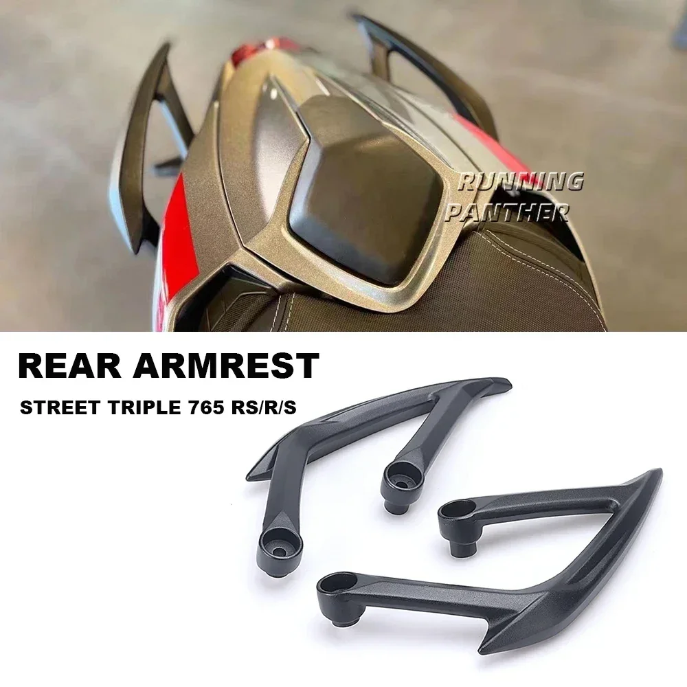 For Street Triple 765RS 765R 765S 765 RS R S NEW Motorcycle Passenger Rear Armrest Grab Handle Seat Hand Handle Grab Bar