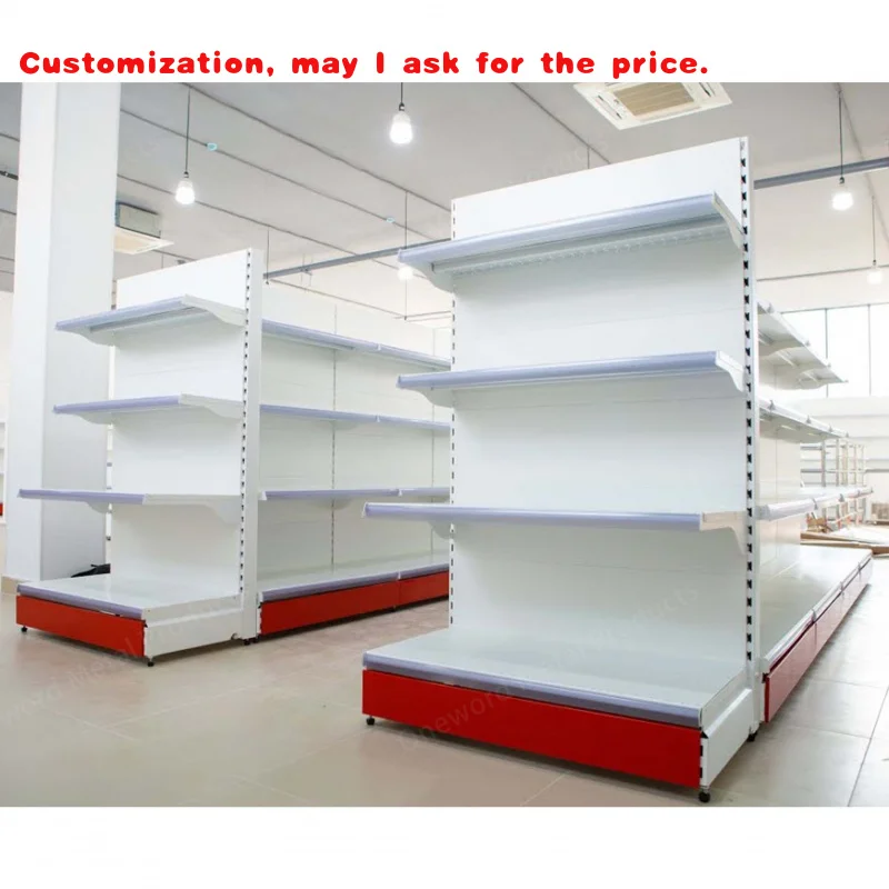 

custom.Retail Store Shelves Supermarket Gondola Shelving Grocery Shelf Display Gondola Racks Sale