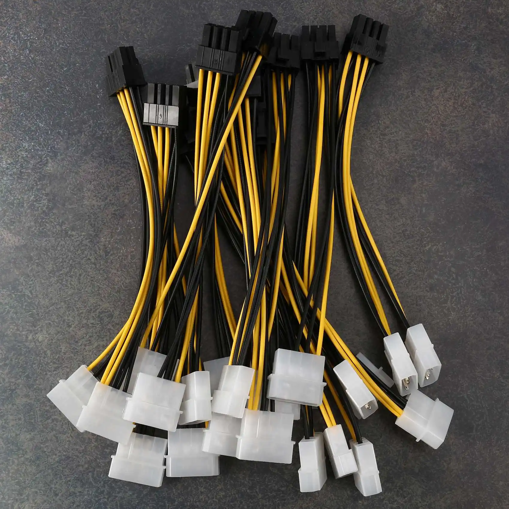 QWE-10PCS 2 Molex 4 pines a 8 pines PCI Express tarjeta de vídeo Pci-E ATX PSU Cable convertidor de corriente-Molex a Pcie Cable adaptador de 8 pines