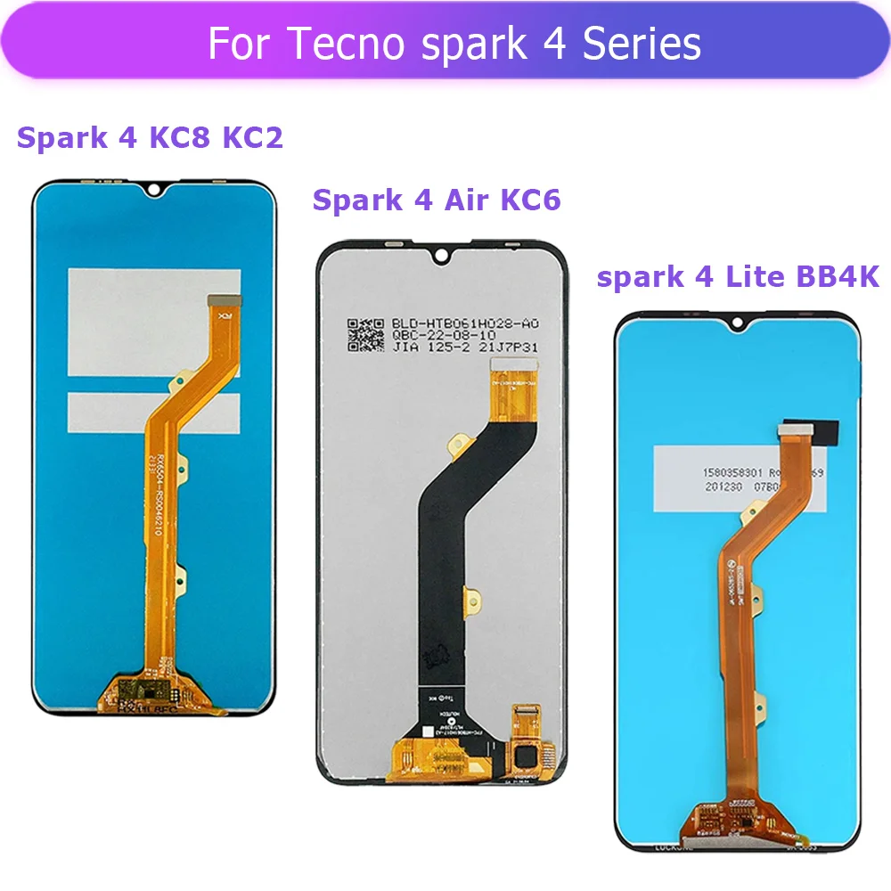 استبدال شاشة LCD كاملة لـ Tecno Spark 4 Lite Air BB4K: تقييم شامل ودليل عملي للتركيب والجودة