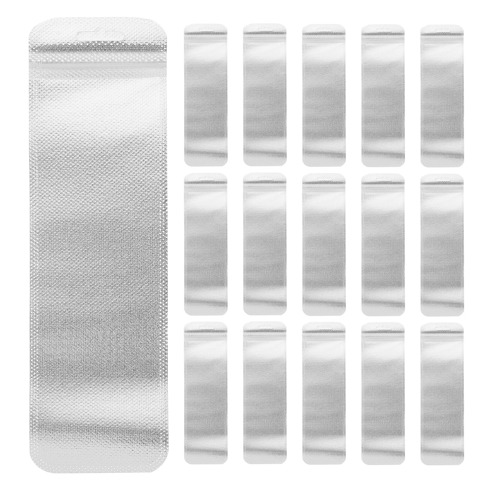 50Pcs Pen Storage Bag Tamper-Evident Small Business Packing Bag for Jewelry Makeup Brush Storage Supply Gift Accessory