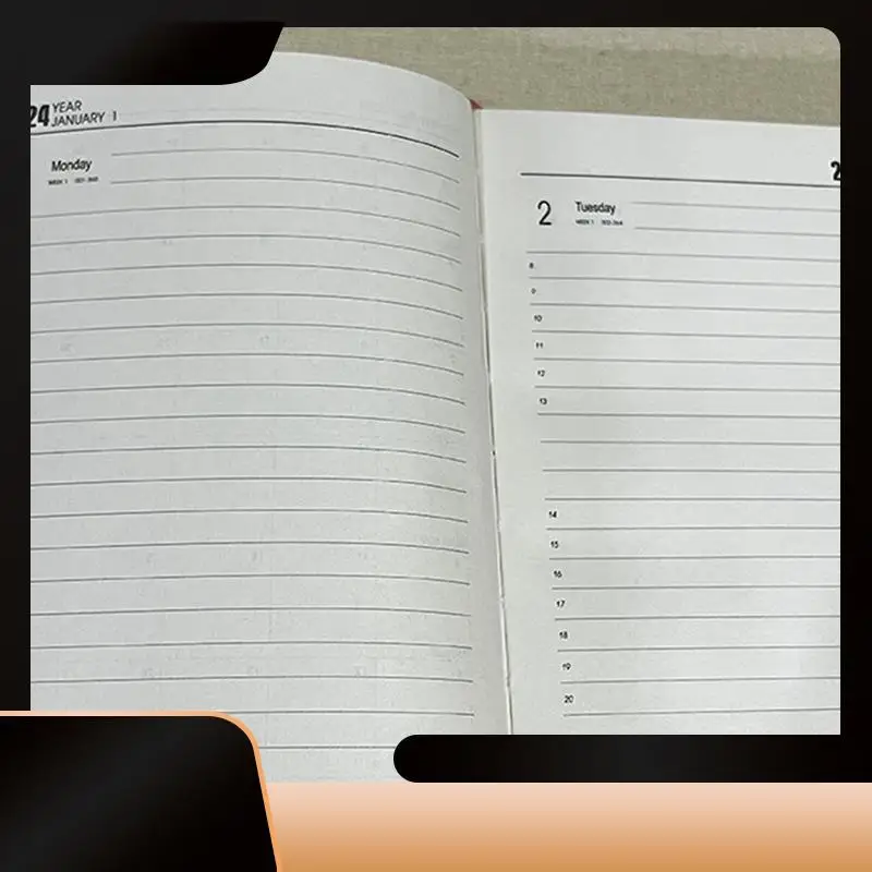 

2024 Diary A5 Diary Week To View A5 Daily Planner Notebook For Office Christmas Gift Diary For 2024 Pink About 21X14cm-N38R