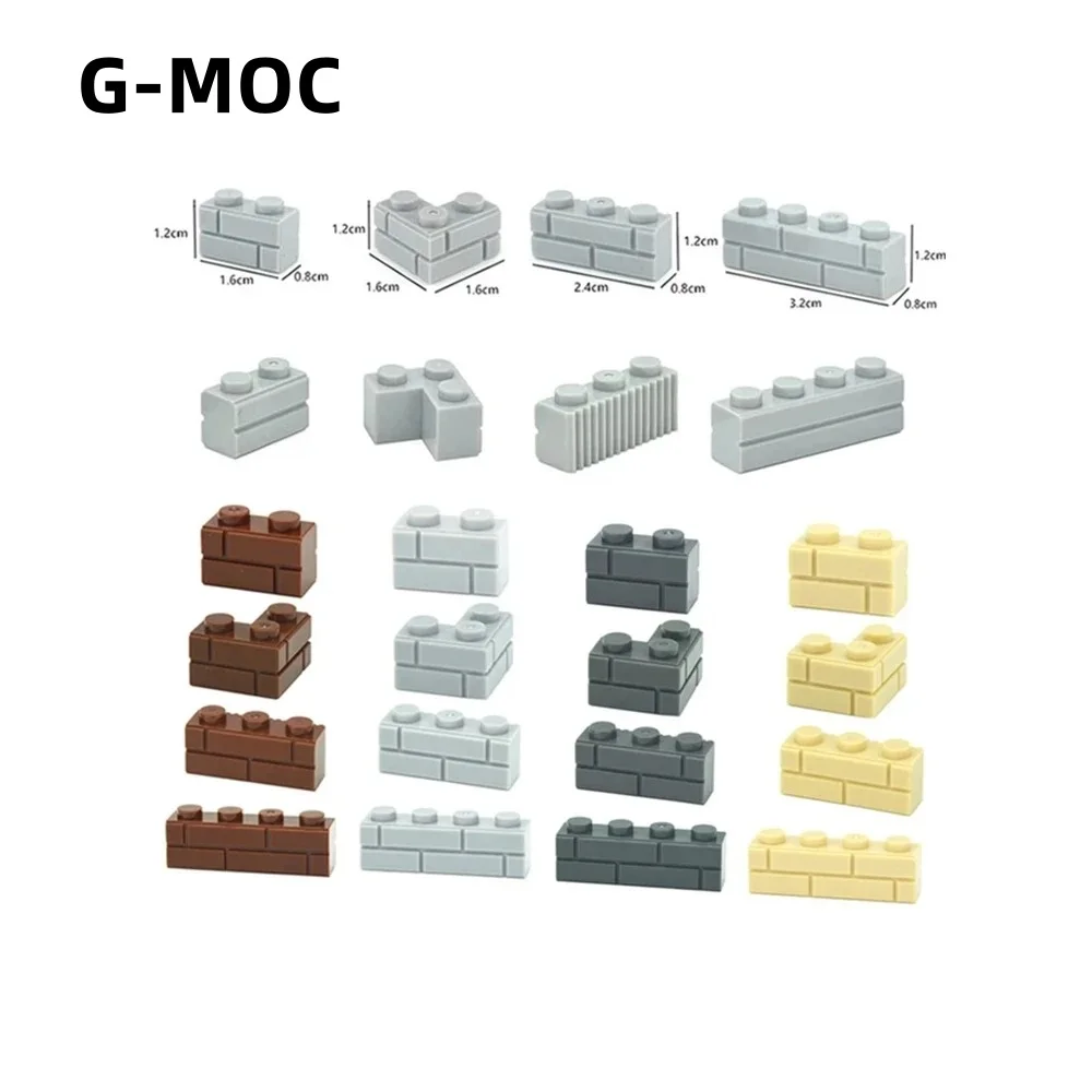 G-MOC Buildings Blocks Thick Wall Figures Bricks 98283 15533 1x2 1x3 1x4 2x2 L Dots Particle DIY Educational Bricks Kids Toys