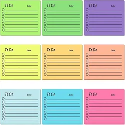 Candy Color To Do List Kawaii Memo Pads Message Notes Tearable Daily Planner Sticky Notes Korean Stationery Office Writing Pads