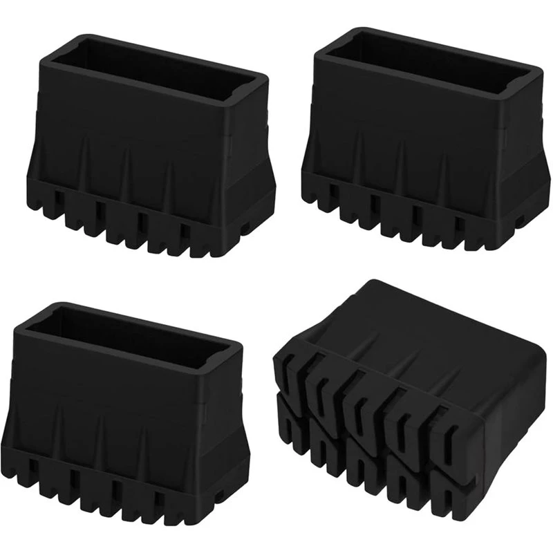 T19C Rubber Foot Caps For Step For Ladders- For Ladders Rubber Feet(4Pcs) 25X63mm Ladder Foot Cover Replacement Parts