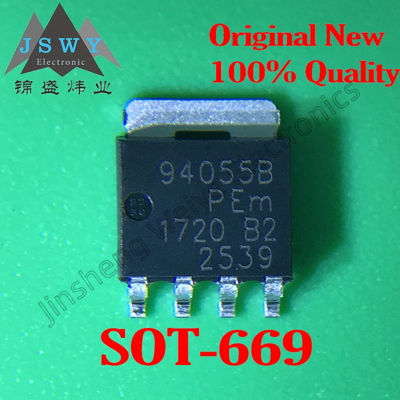 5PCS BUK9Y40-55B 94055B BUK9Y25-60E silkscreen 92560E BUK9Y19-100E 91910E MOS field effect tube SOT-669 automotive chip shipping