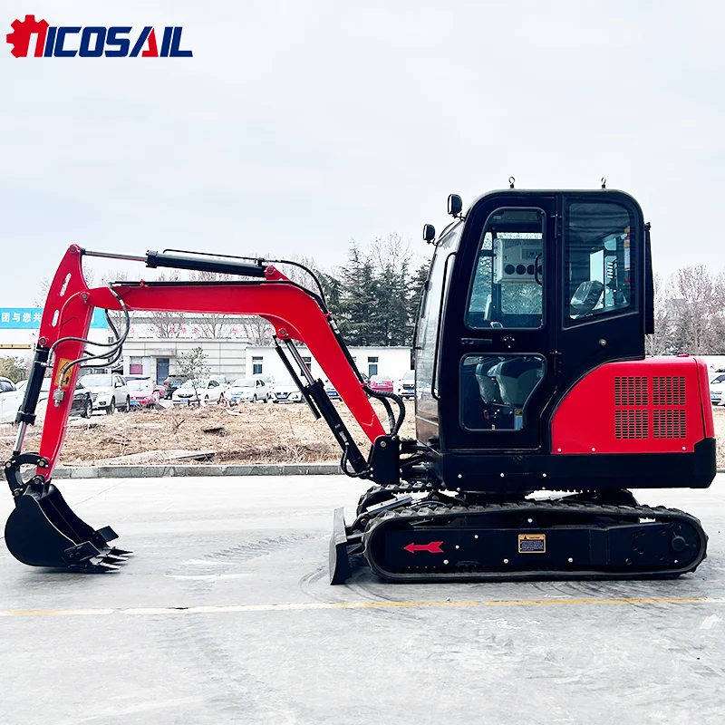

Китайский гусеничный мини-экскаватор для садовой фермы, строительная машина, 3,0 тонны, мини-экскаватор с навесом