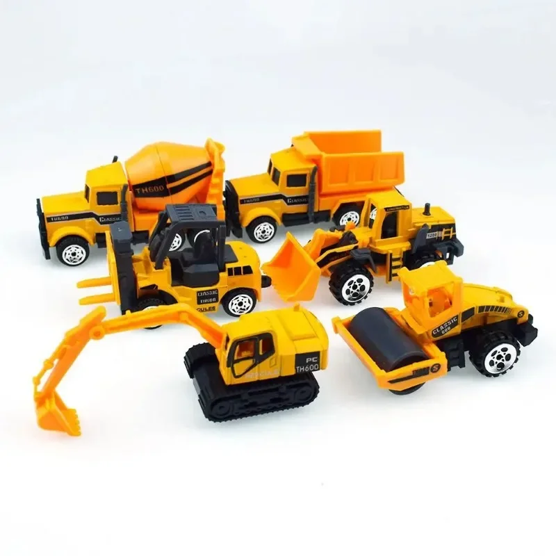 1Pc Children Car Toys Alloy Fire Truck Police Car Excavator Diecast Construction Engineering Vehicle Toys for Boys Gift Bicycles