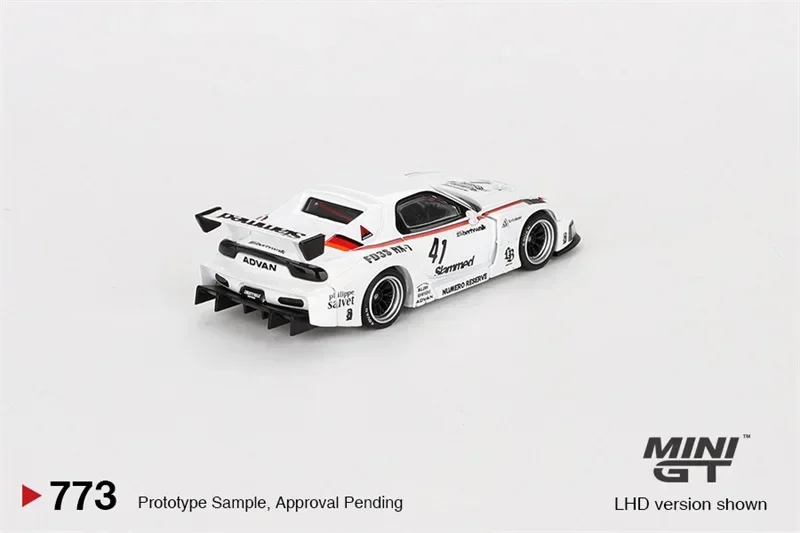 미니 GT 다이캐스트 모델 자동차, LB-슈퍼 실루엣 #41, 누메로 리저브 LHD, 1:64 RX-7