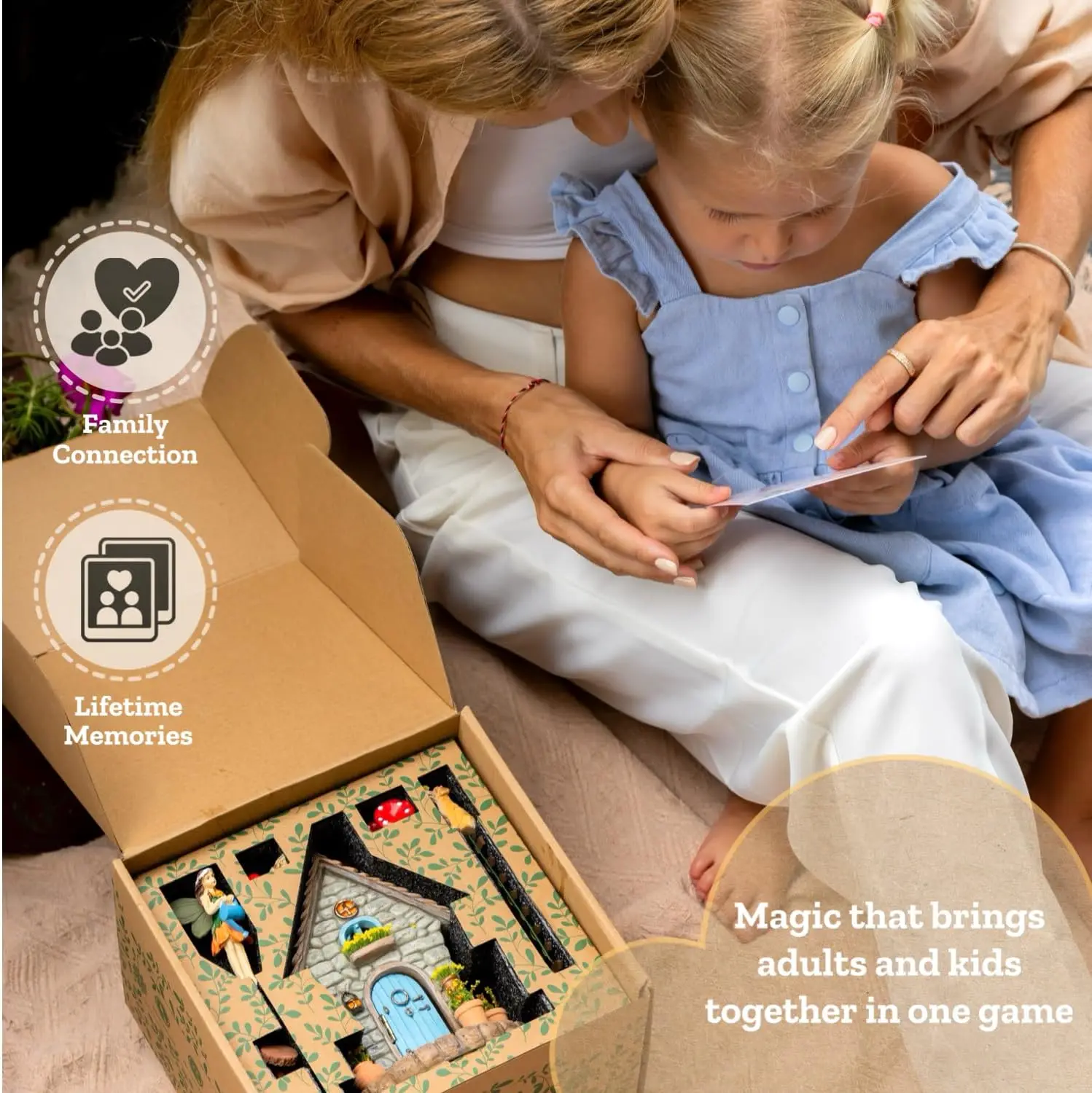 Set casetta delle fate da 11 pezzi con luce solare, figurine e accessori - Regalo per decorazioni per esterni