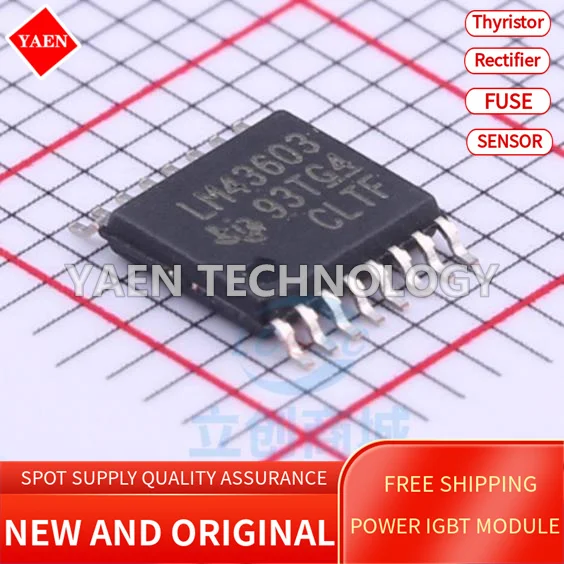 

5 шт./лот LM43603PWPR LM43603 LM43603P TSSOP16 новый оригинальный микроконтроллер
