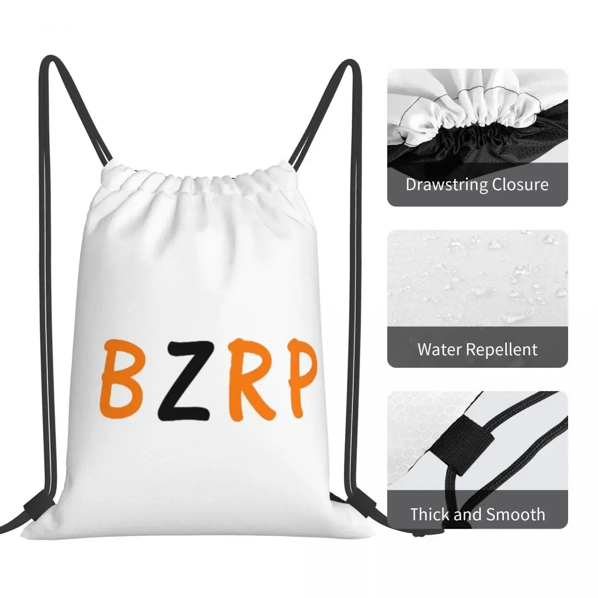 Bizarrap BZRP Sacos de cordão portáteis multifuncionais, bolso para pacotes, bolsa de esportes, mochila para homens e mulheres, mochilas escolares