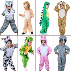 Umorden Bambini Bambini Costume Animale Cosplay Dinosauro Tigre Elefante Costumi Animali di Halloween Tuta per Ragazzo Ragazza