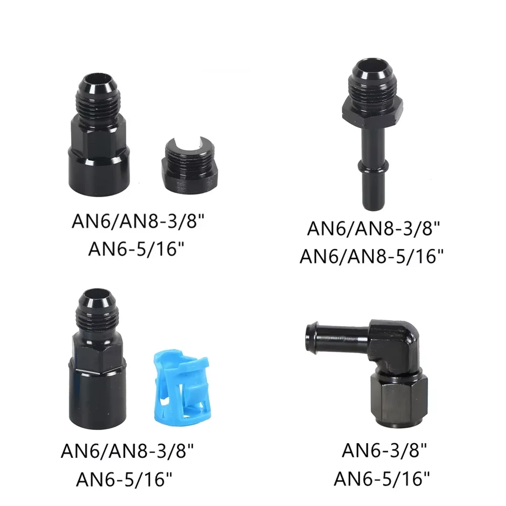 1PC Aluminum 6AN 8AN Male To 3/8
