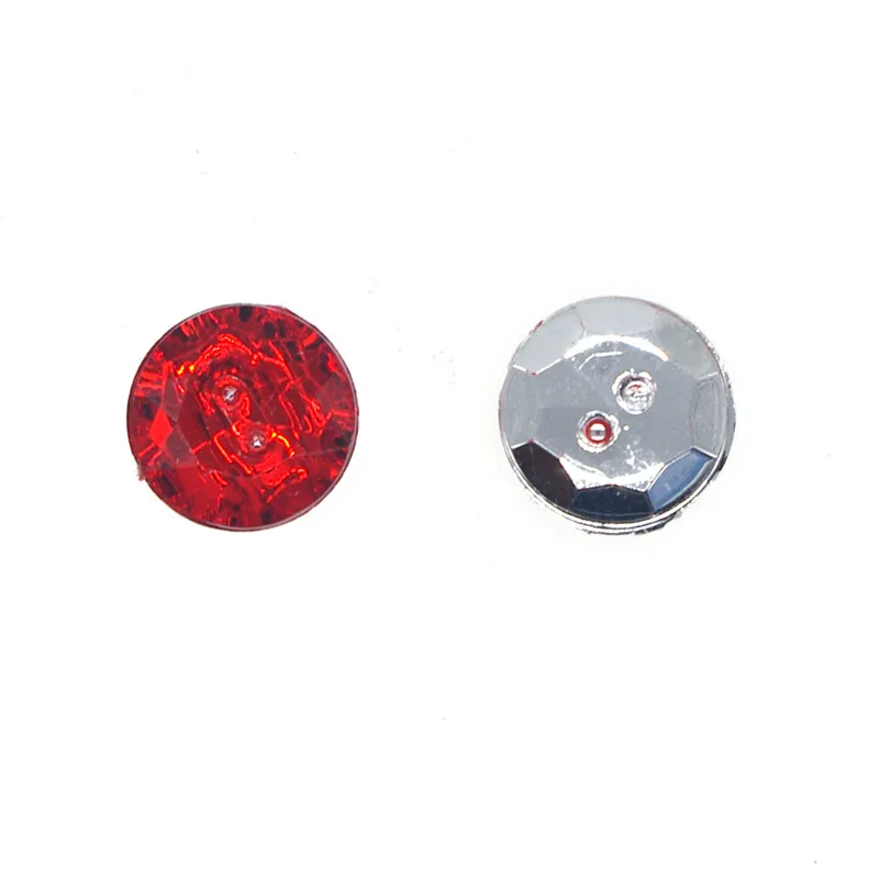 50PCs Acrylic Sewing Buttons Scrapbooking Round Two Hole 11mm Costura Botones Decorate bottoni botoes