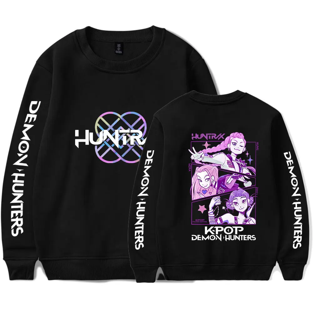 

KPop Demon Hunters Vintage 90s Merch Sweatshirt Men Women Print Pullover Unisex Harajuku Casual