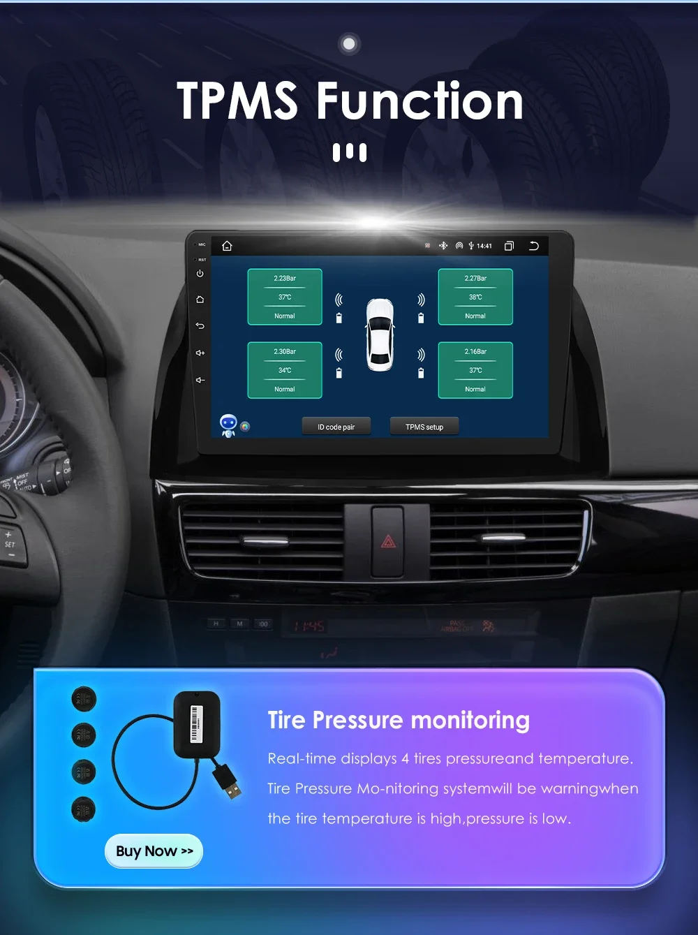 10,1" Hizpo 2Din Android13 Autoradio für Mazda CX-5 2012 - 2015 DSP RDS GPS Navigation BT 4G Android Auto CarPlay 360 ° CAM – Detail 31