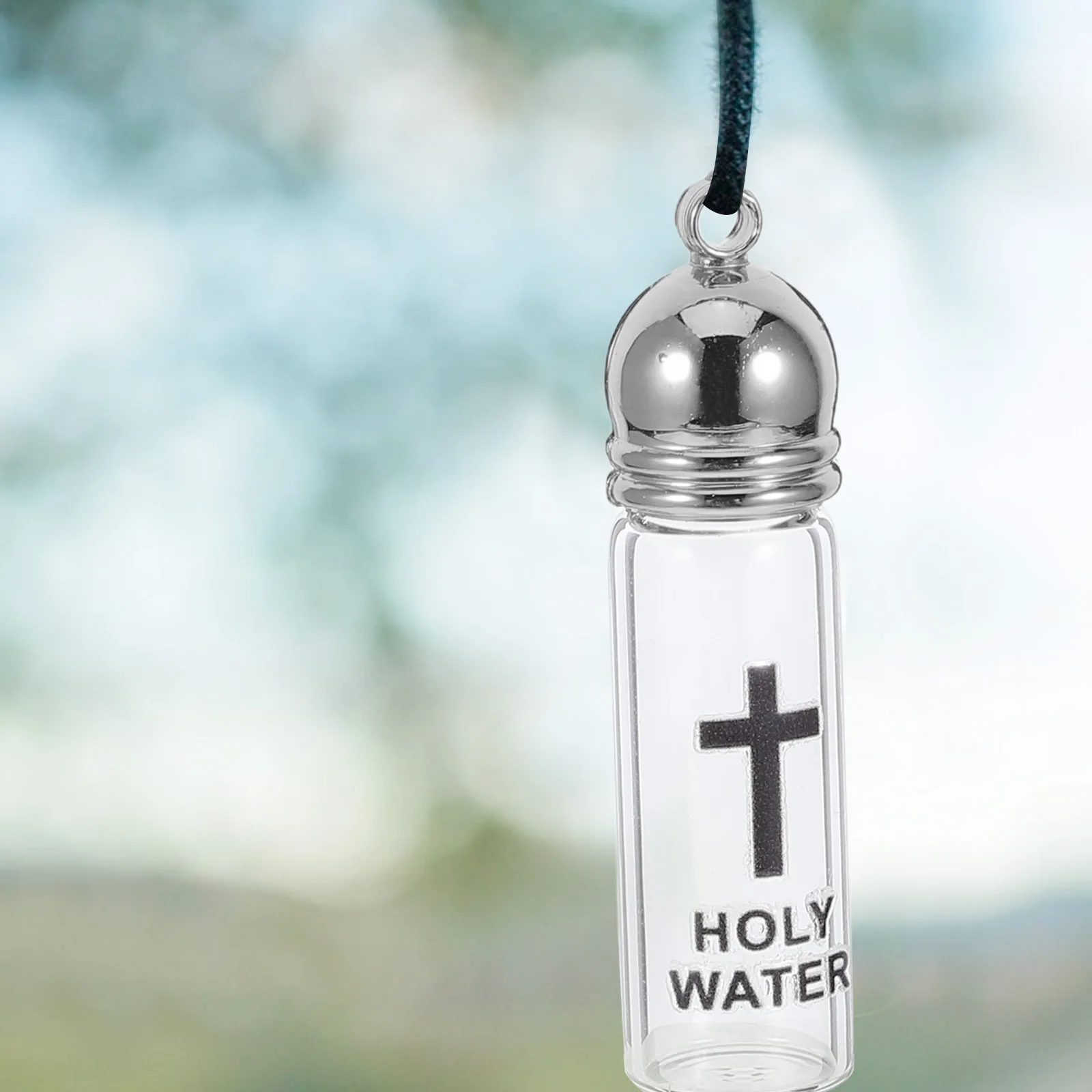 Doop Heilige Waterfles Kruis Ontwerp Glas Christelijk Vessel voor Heilige Ceremonies Thuis Kerk Gebruik Geloofssymbool