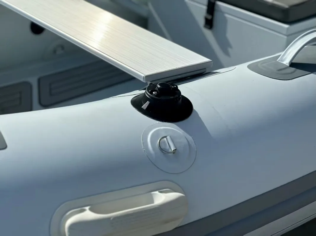 CE Certified 11ft Aluminum Rib Rigid Inflatable Boat with 350 PVC Hypalon Tube Sport Style Outboard Engine Combo Set Offered