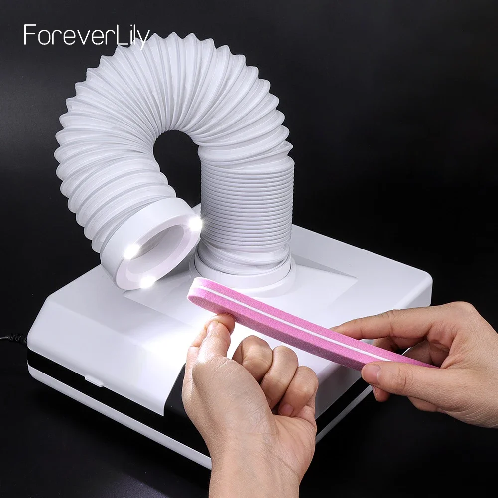 Professional Nail Dust Collector 60W Strong Power Nail Dust Vacuum Cleaner Extractor Fan for Manicure Salon Equipment