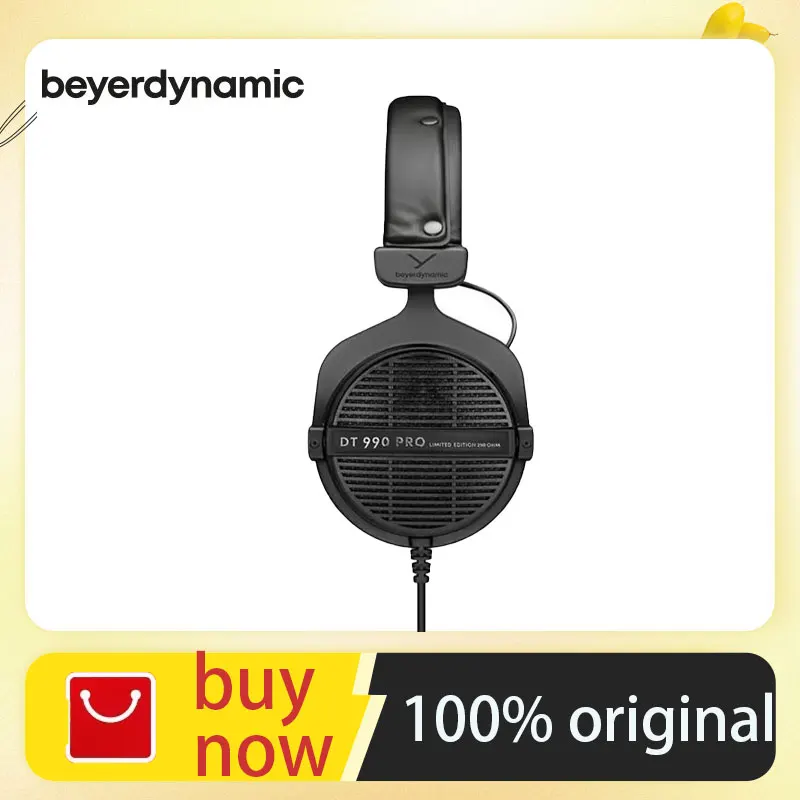 Beyerdynamic DT990 PRO Headband Professional Recording Open Monitor Headphones 250 Ω, Black Limited Edition