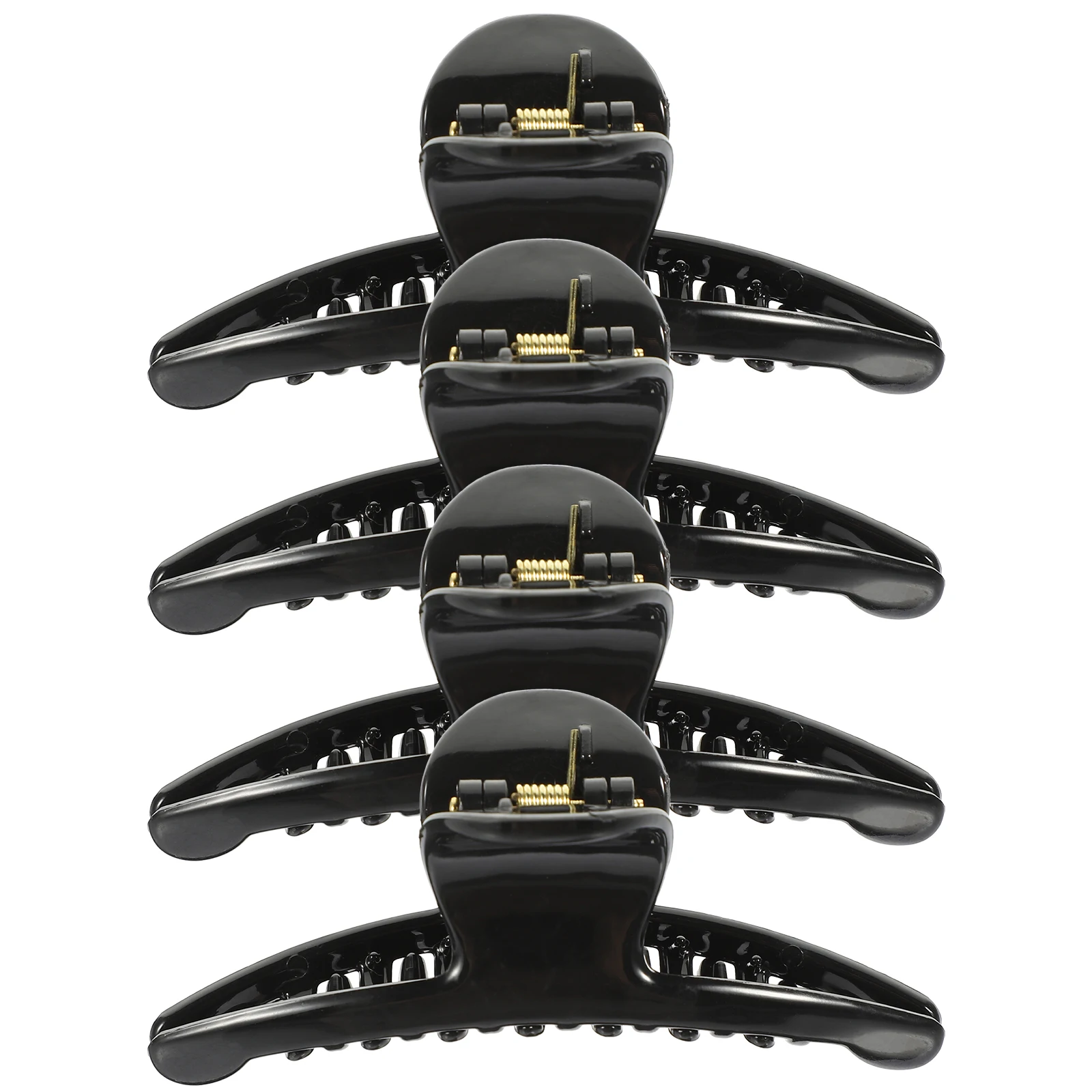 

4pcs Plastic Clips Large Jaw Clamps For Thick Women Girls Durable Holders Daily Use Shower Face Cleaning Tool Hair Clips Claw