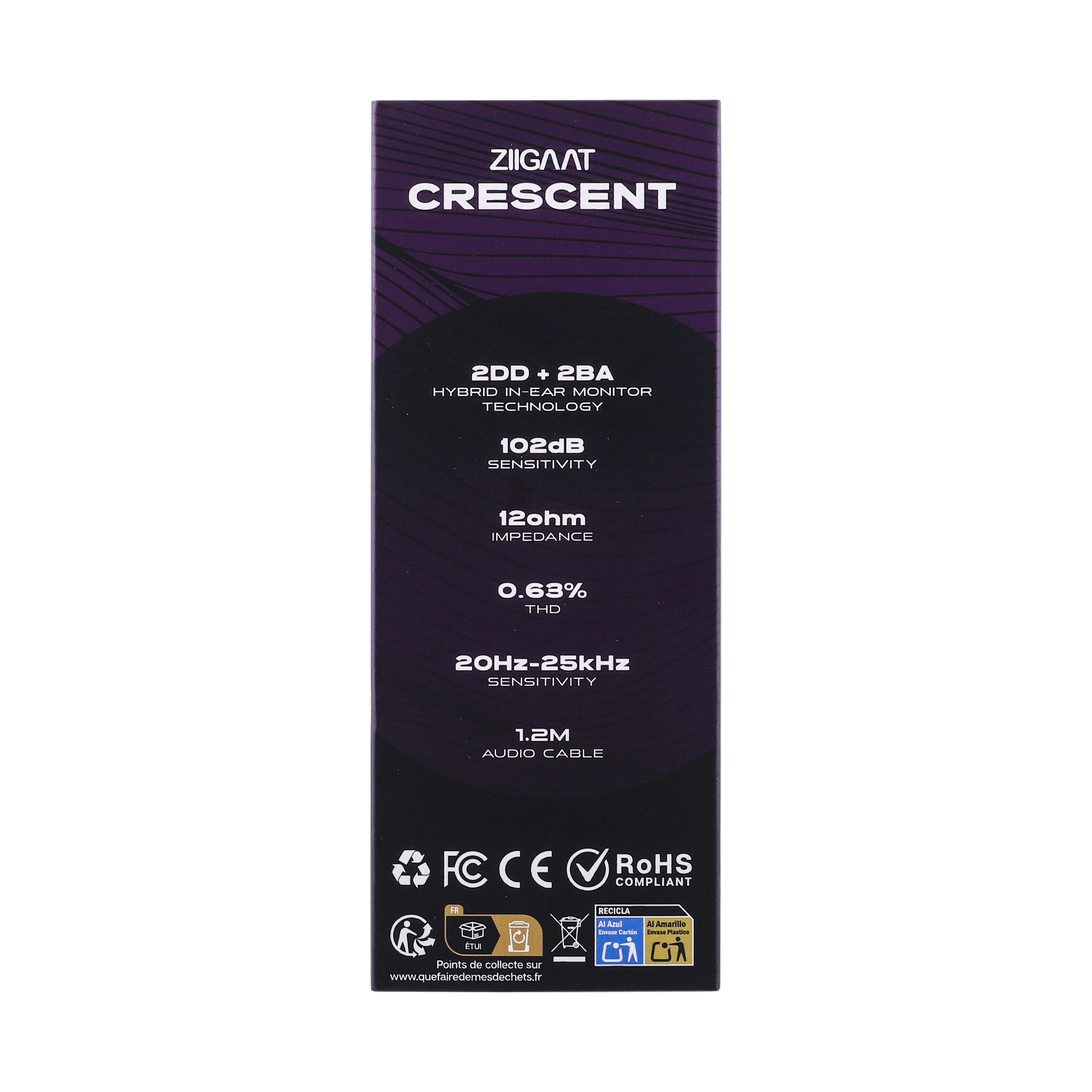 Linsoul ZiiGaat Crescent Premium 2DD+2BA Hybrid IEM Hifi-Kopfhörer mit isobarischem Dual-Dynamic-Treiber-Design – Detail 13