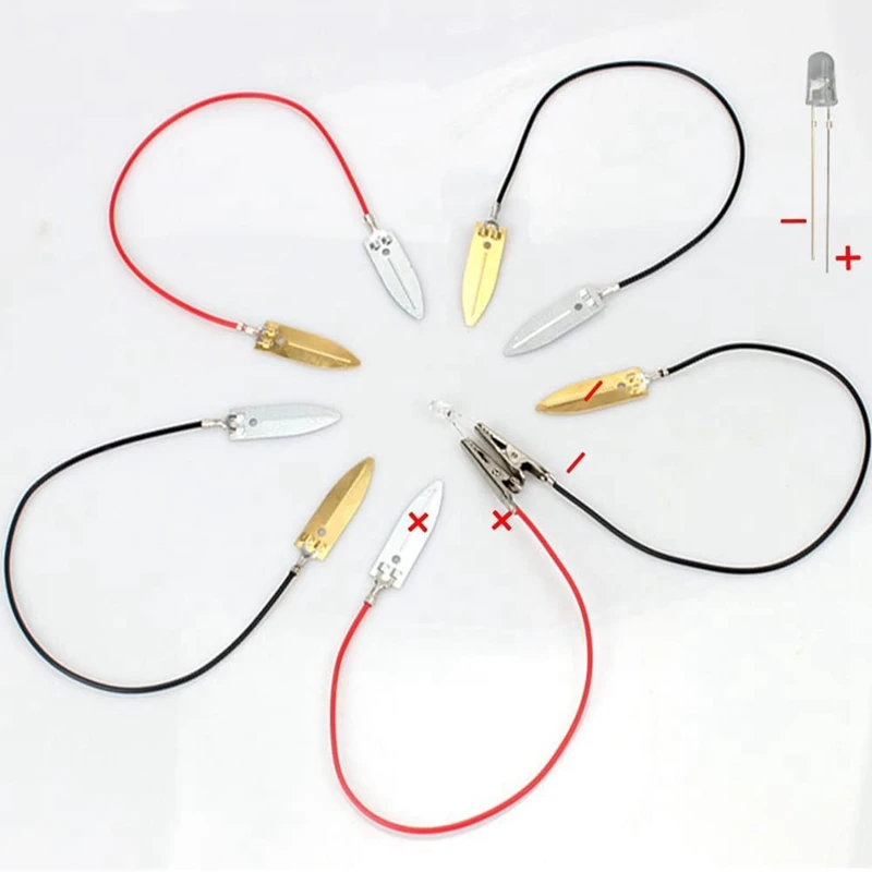 Kit per esperimenti scientifici con batteria di frutta per giocattoli didattici a casa, esperimento didattico per la fisica con batteria al limone e patate