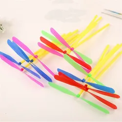 50 Pcs Outdoor Toys Traditional Classic Plastic Bamboo Dragonfly Propeller Children's Toy Flying Arrow Kids Game