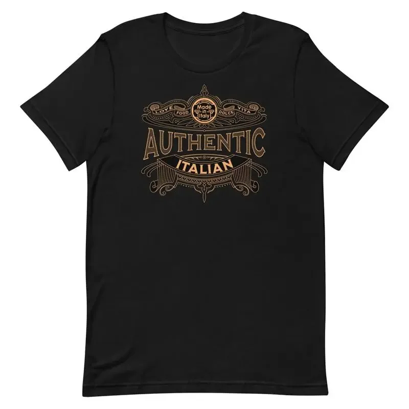 Authentic Italian Love Food Dolce Vita T Shirt Style Made In Italy For Italians And Lovers