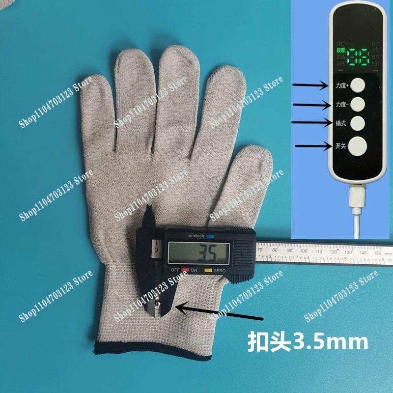 Factory direct sales of micro-current physiotherapy gloves to stimulate hand massager accessories