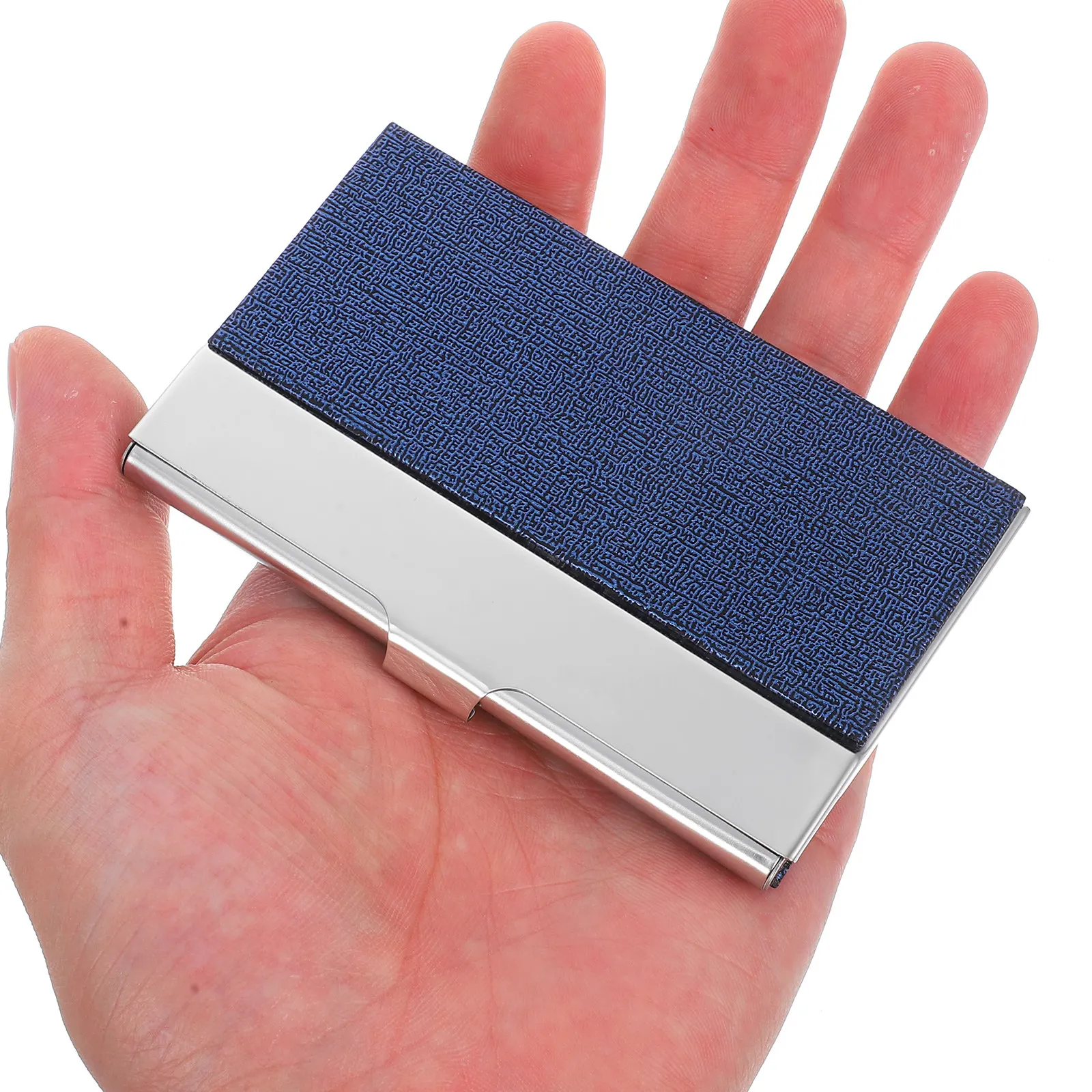 Stainless Steel Business Card Holder Slim Metal Case Portable Card Organizer for Men Women Networking Meeting Travel