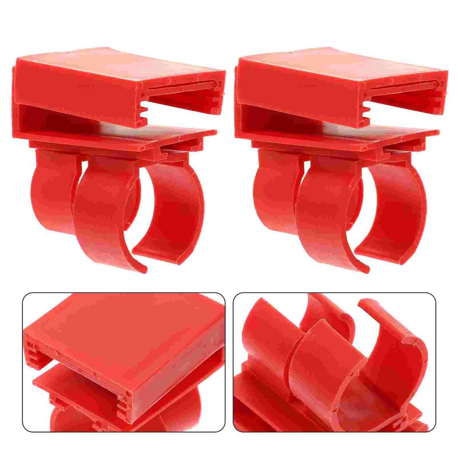 2 Pcs Fish Tank Light Stand Buckle Aquarium Holders LED Lamp Brackets Stable Plastic Tube Mounting Clips