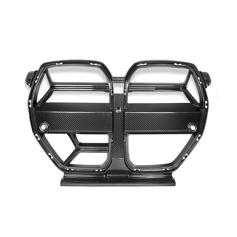 

Dry Carbon Fiber Front Grill CSL Style With ACC Car Grilles Carbon Parts Auto Parts M3 M4 G80 G82 G83 Car Front Bumper Grills