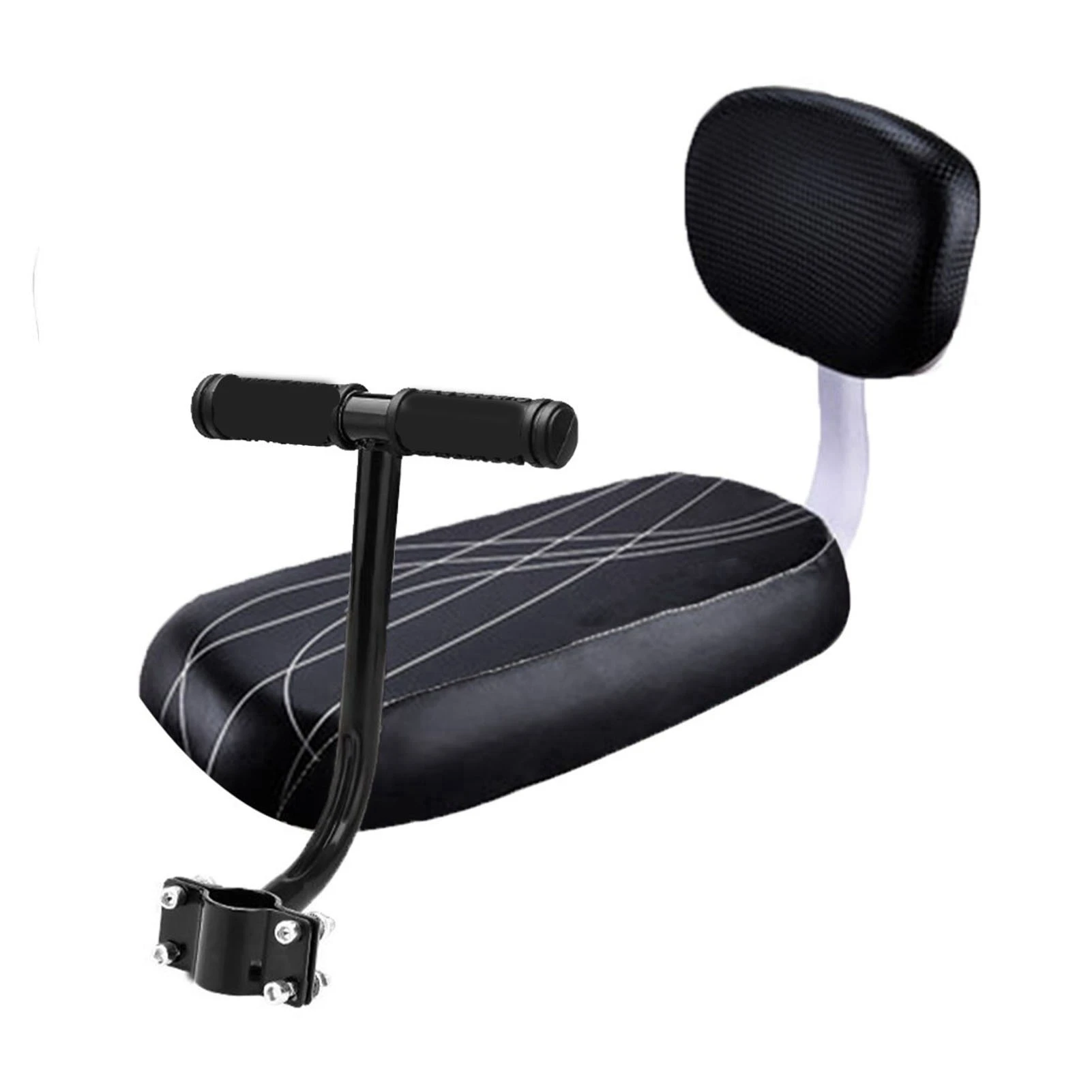 

Child Bike Rear Seat Cushion Set with Backrest Armrest And Footrest for Comfortable Riding Experience Bike Accessory