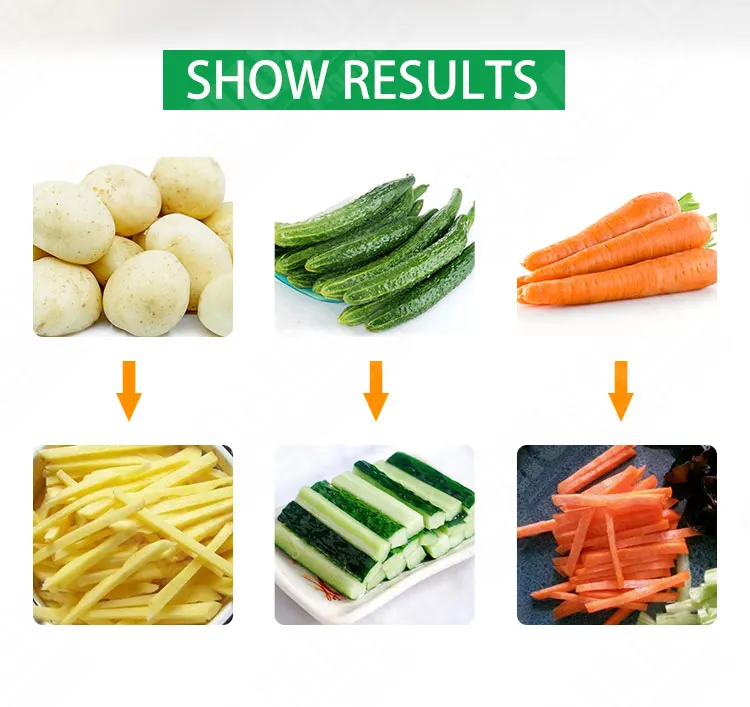 Automatic Potato Stick Cutting Machine Carrot Stick Cutting Machine French Fry Cutter Electric