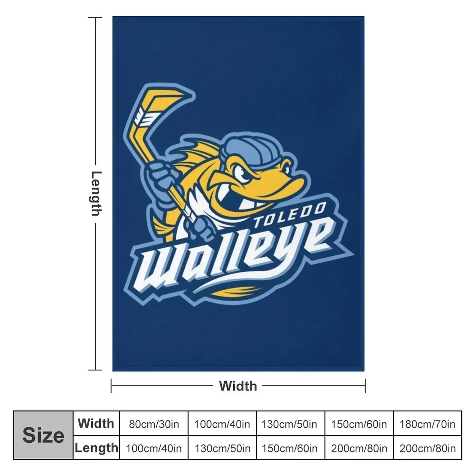 Walleye-Toledo Throw Blanket Summer Beddings For Baby Blankets