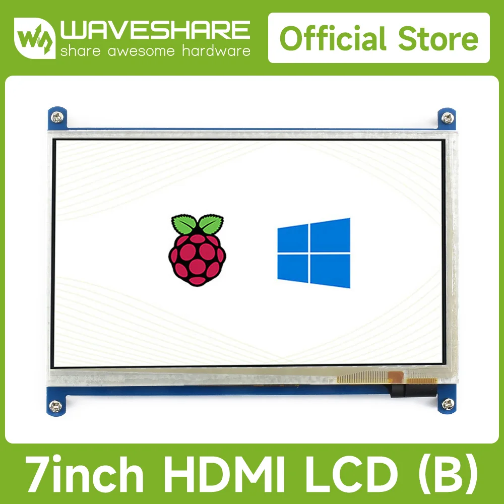 

Waveshare 800*480 7" Capacitive Touch Screen LCD type B for Raspberry Pi BB Black Computer Monitor for for Raspberry Pi 5/4B/3B