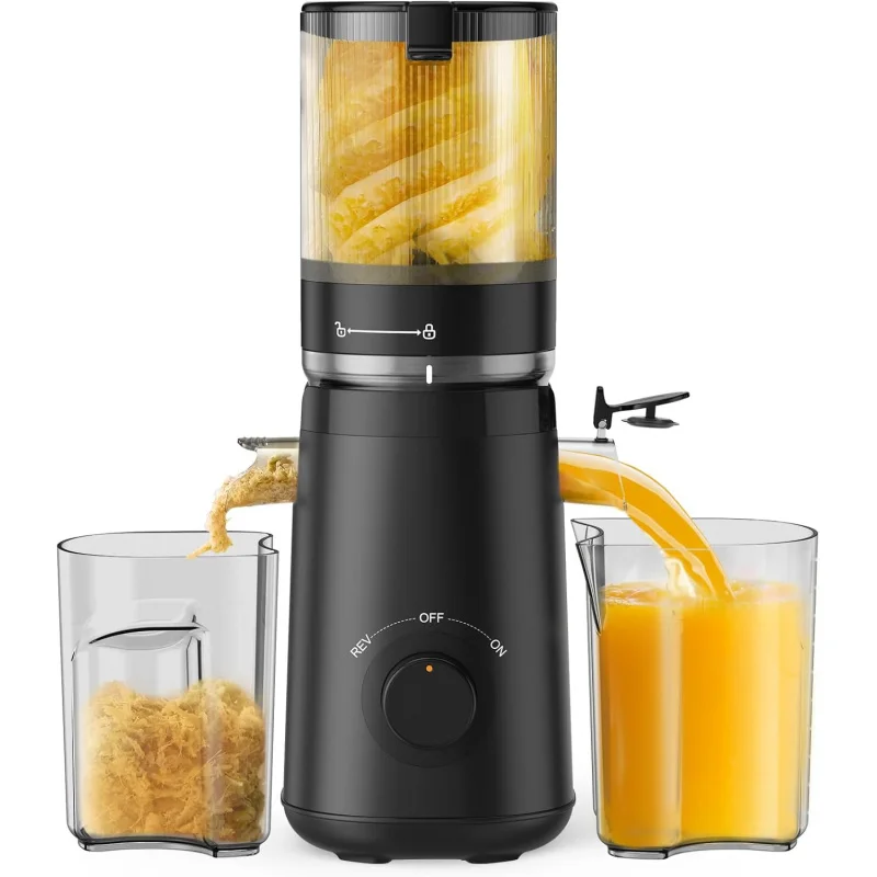 

(UUX) Machines, Cold Press Juicer with 5.3" Extra Large Feed Chute Fit Whole Fruits & Vegetables Easy to Clean, High Ju UQ